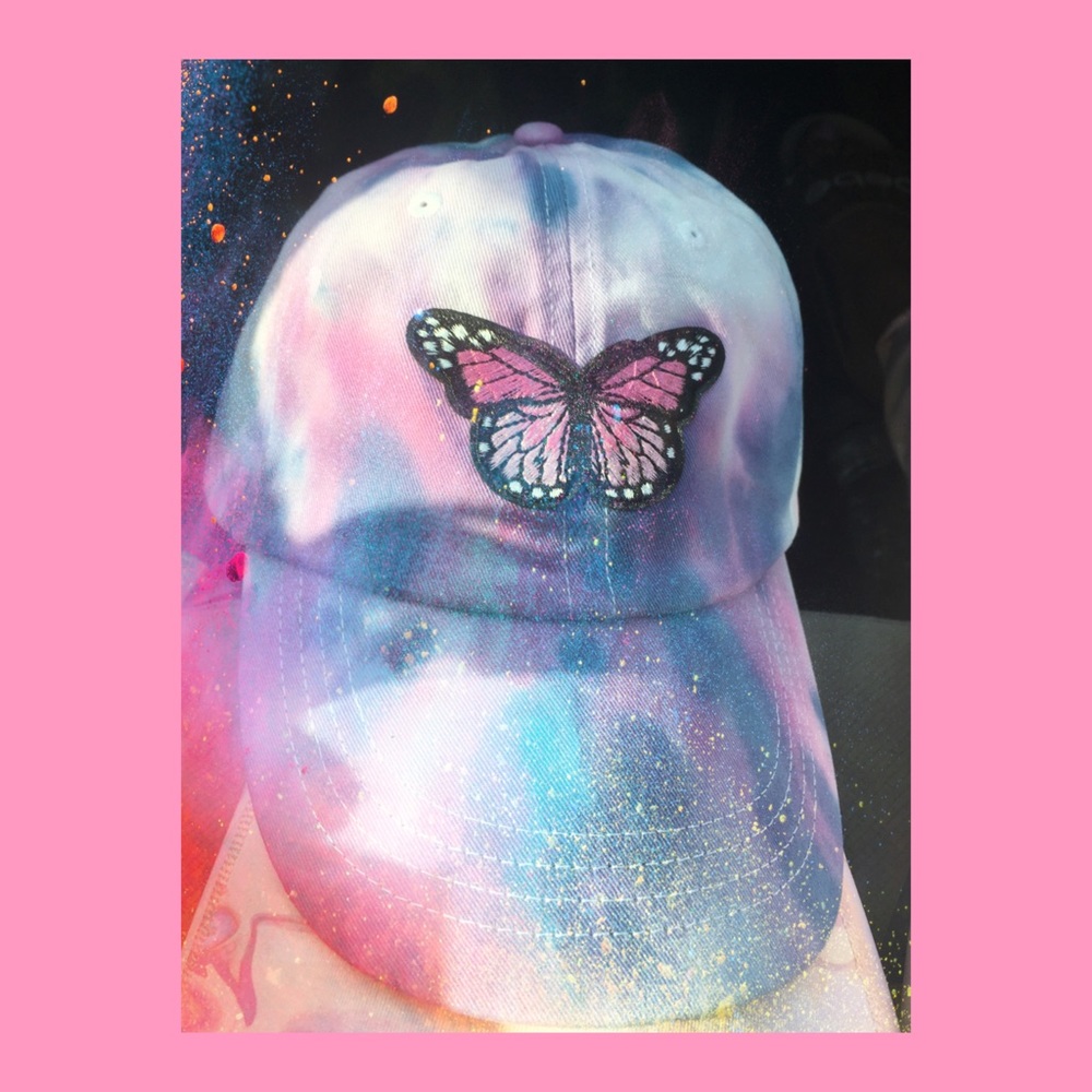 Butterfly Tye Dye Baseball Cap